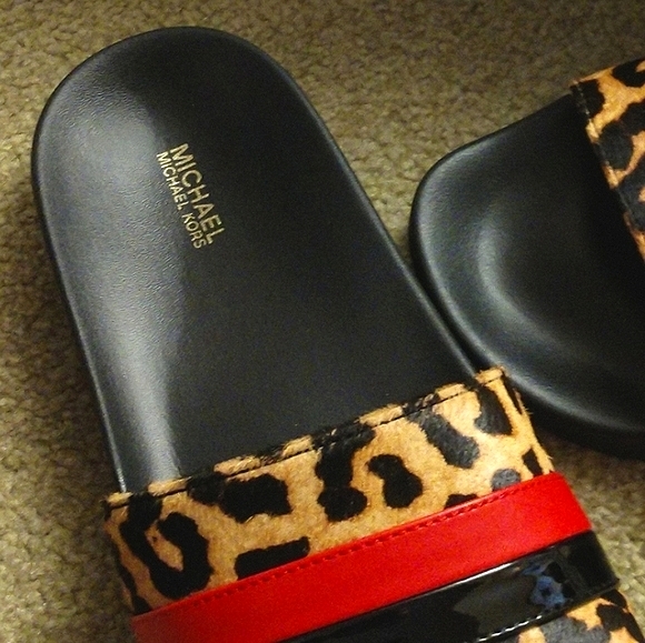 MICHAEL Michael Kors | Shoes | Michaelmichael Kors Cheetah Calfhair Brandy Slide | Poshmark